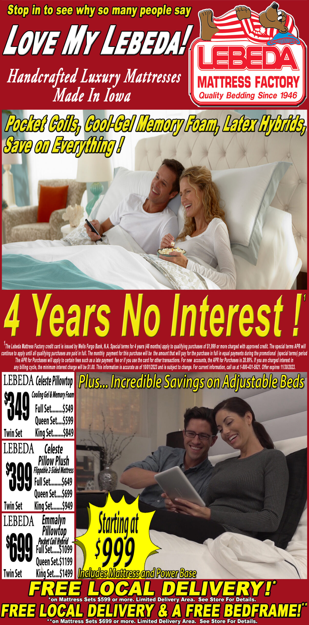 promotions – Lebeda Mattress Factory